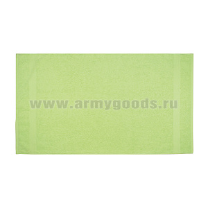 Пол-це махровое однотонное (50х90 см) цвет салатный