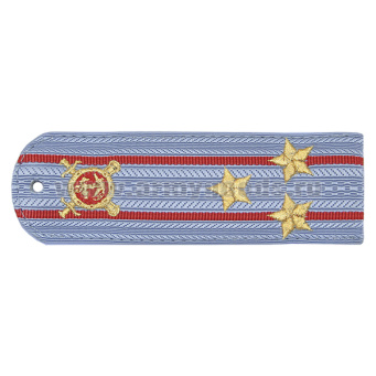 Погоны «машинная вышивка» Полиция без канта бл.-голуб с вышит. эмблемой (полковник) пластик