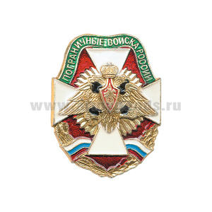 Значок мет. ПВ России (бел. крест)