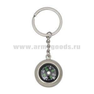 Брелок мет. с компасом "Капля"