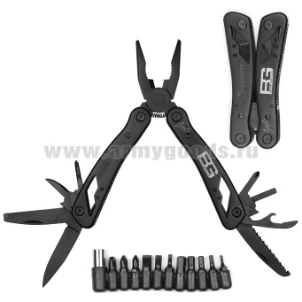 Плоскогубцы универсальные (мультитул) с доп. насадками для отвертки черн./стальн.(BG-19B/BG-19H) по наличию