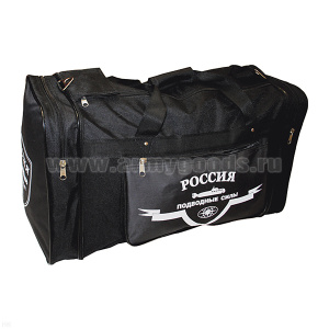 Сумка складная (твердая ткань) большая 60 л черная Подводные силы