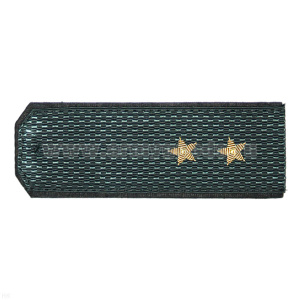 Погоны МВД серые (без канта), вышит. канителью (прапорщик)