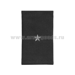 Ф/пог. черные вышит. серым (мл. лейтенант)