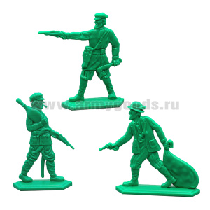 Набор игрушек пластмассовых "Контрреволюция" (фигурки 3 шт) АК80026