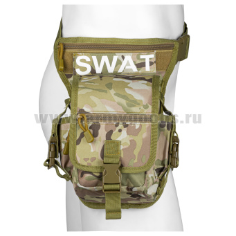 Подсумок тактический средний на бедро SWAT "мультикам"