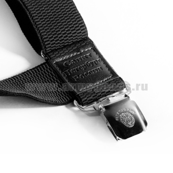 Подтяжки рифленые "Ратник" черн.