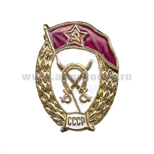 Значок мет. ВУ СССР (кавалерийское) овал, гор. эм.