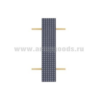 Лычка мет. ФСИН 10x45 мм цвет "графит" аналог черн.