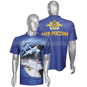 Футболка цветная (сетка) ВМФ России