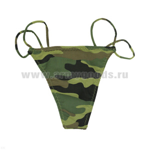 Трусы женские стринги кмф зел.