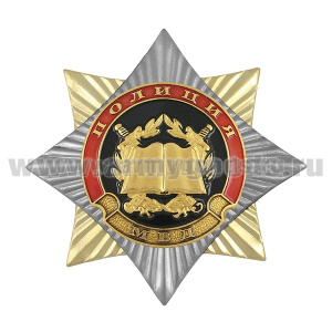 Значок мет. Орден-звезда Полиция Образовательные учреждения