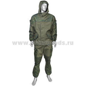 Костюм лет. Горка-3 (на пуг) с накладками из "русской цифры" (БАРС) р-ры с 62