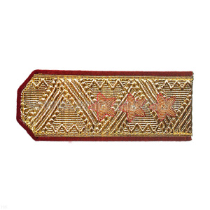 Погоны генерал-полковник золотые с крап. кантом (парадные)