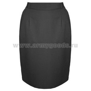 Юбка форм. п/ш черная