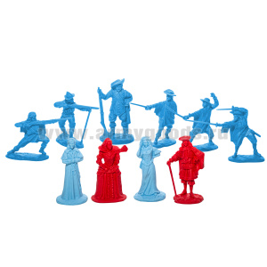 Набор игрушек пластмассовых "Мушкетеры и Королевский двор" (фигурки 10 шт) арт. 12080