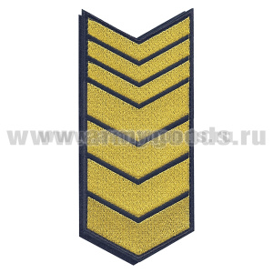 Нашивки вышит. (иссиня-черн. фон, желт. вышивка) для контрактников 23 год (на липучке)