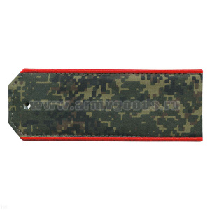 Погоны "русская цифра" с вышит. красн. кантом (к костюму СКС) со шлевкой