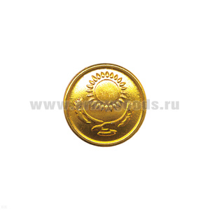 Пуговица 22 мм мет. Казахстан (беркут) зол.