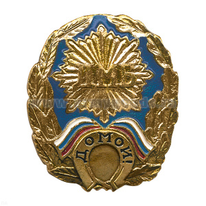 Значок мет. ДМБ Домой! (син.) с подковой