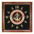 Часы подарочные вышитые на бархате в багетной рамке 35х35 см (МП)