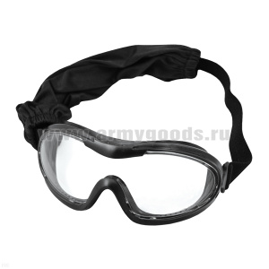 Очки защитные 15632500 тактические на резинке (с чехлом на молнии) черные
