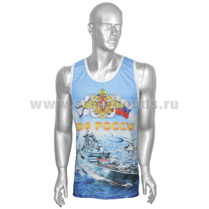 Майка цветная ВМФ России (С нами Бог и Андр. флаг)