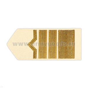 Погоны реч.фл. (жестк., галун) крем.: 13 катег.