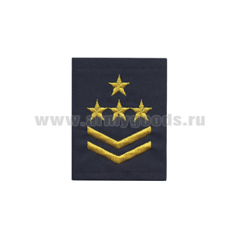 Ф/пог. Метрополитен (синие) вышит. желт. (2 лычки 4 звезды)