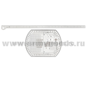 Набор артиллерийский (круг АК-3 + линейка пласт. МПЛ-50)