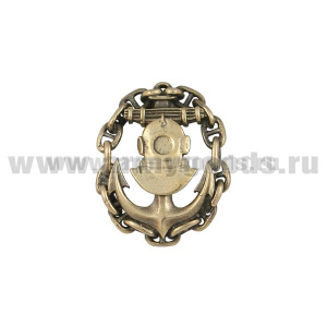 Значок мет. Водолаз на якоре, в цепи (мал., на пимсе)