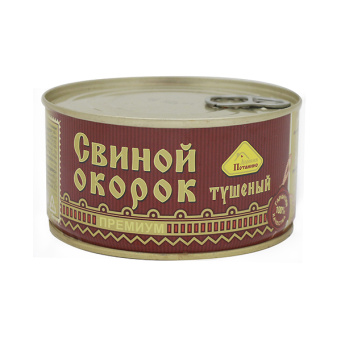 Консервы мясные крупнокусковые Свиной окорок тушеный (325 г)