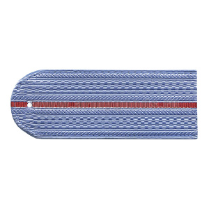 Погоны серо-голубые 1 красн. пр. без канта (Полиция на серо-голубую рубашку) нов/обр 12 см