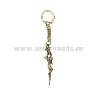 Брелок мет. Аквалангист с рыбой