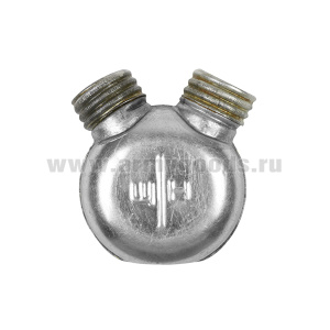 Масленка металлическая двухгорловая (72 мм Х 36 мм Х 75 мм)