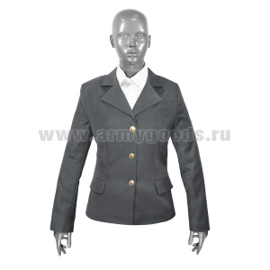 Китель женский п/ш серый 