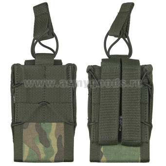 Подсумок открытого типа для 1 маг АК ("мультикам") (с системой крепления "MOLLE") 