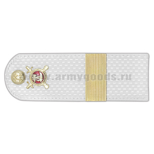 Погоны Полиции (ОВД) на белую рубашку (без канта), укомпл. мет. фурнитурой (ст. сержант) пластик