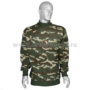 Свитер п/ш без накладок кмф зел.