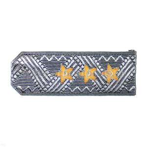 Погоны генерал-полковник чисто-серые с желт. звездами (на куртку)