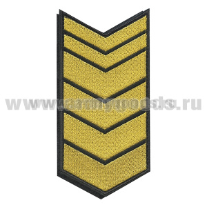 Нашивки вышит. (черн. фон, желт. вышивка) для контрактников 22 год (на липучке)