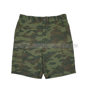 Шорты "флора" (рубашечная ткань)