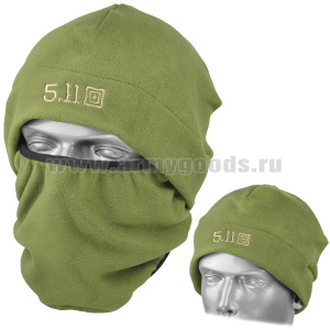 Шапка-маска (трансформер) флисовая мод. 5.11 (оливк., сер., син., черн.)