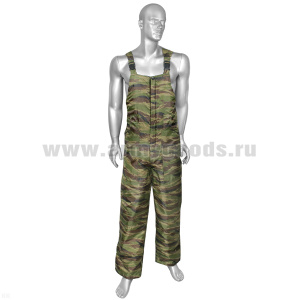 Брюки зимние (полукомбинезон) модель N "камыш" зеленый (ткань "оксфорд", утеплитель синтепон 200 гр/м2) 