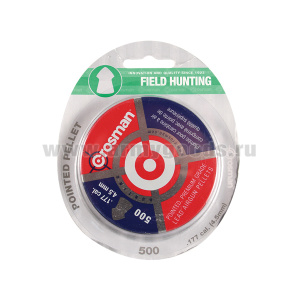 Пули Crosman Pointed Field hunting 4,5 мм (500 шт.)