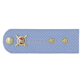 Погоны Полиции (ОВД) на голубую рубашку (без канта), укомпл. мет. фурнитурой (прапорщик) пластик