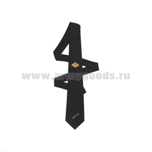 Галстук-самовяз форменный с вышивкой черн. с орлом РА