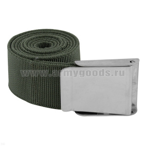 Ремень широкий под НАТО (ширина 50 мм) с мет. пряжкой (хаки) (длина 125 см)
