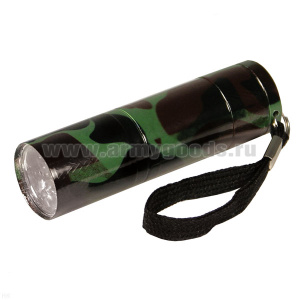 Фонарь светодиодный карманный (питание от 3 батареек типа ААА, батарейки в комплект не входят) цвета в асс-те