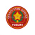 Шеврон пластизолевый Россия Сухоп. войска (кругл. с эмбл. и надп.) красн.